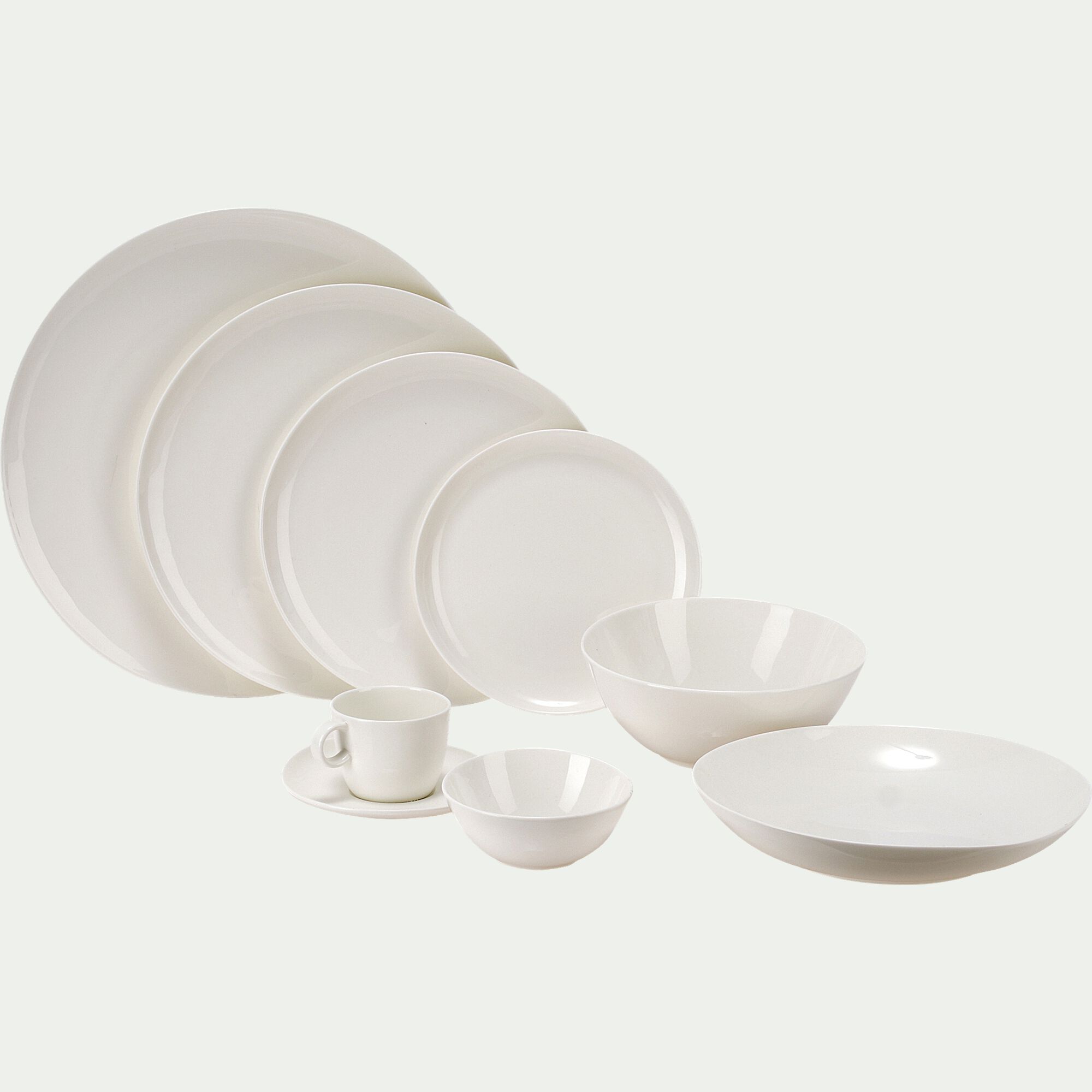 SENANQUE - Bol en porcelaine légère D16cm - blanc