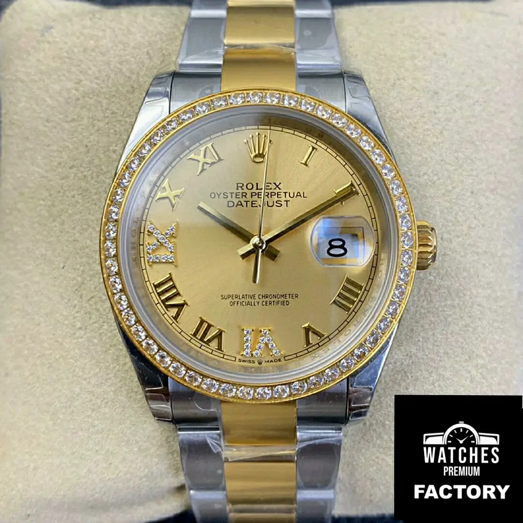 Rolex Datejust 126283 EW Factory Diamond-Set Bezel