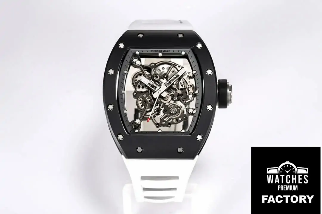 Richard Mille RM-055 BBR Factory White Strap