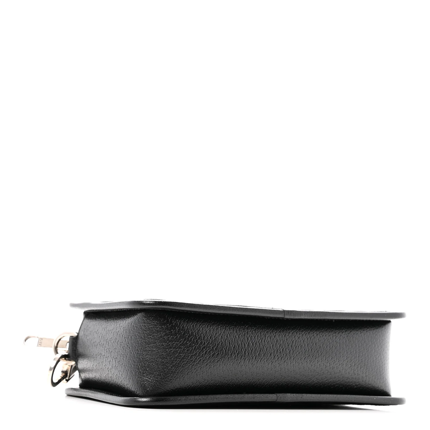 Monogram Jumbo GG Textured Dollar Calfskin Web Mini Crossbody Bag Black