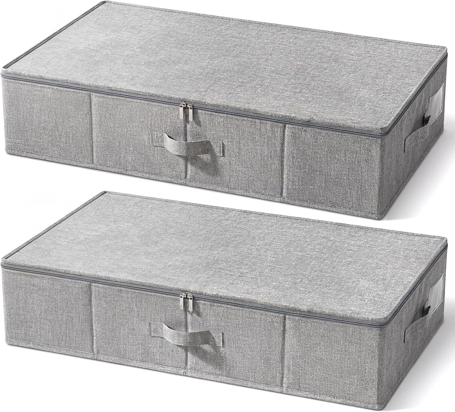 2-Pack Under Bed Storage Containers with Lids, 6.7