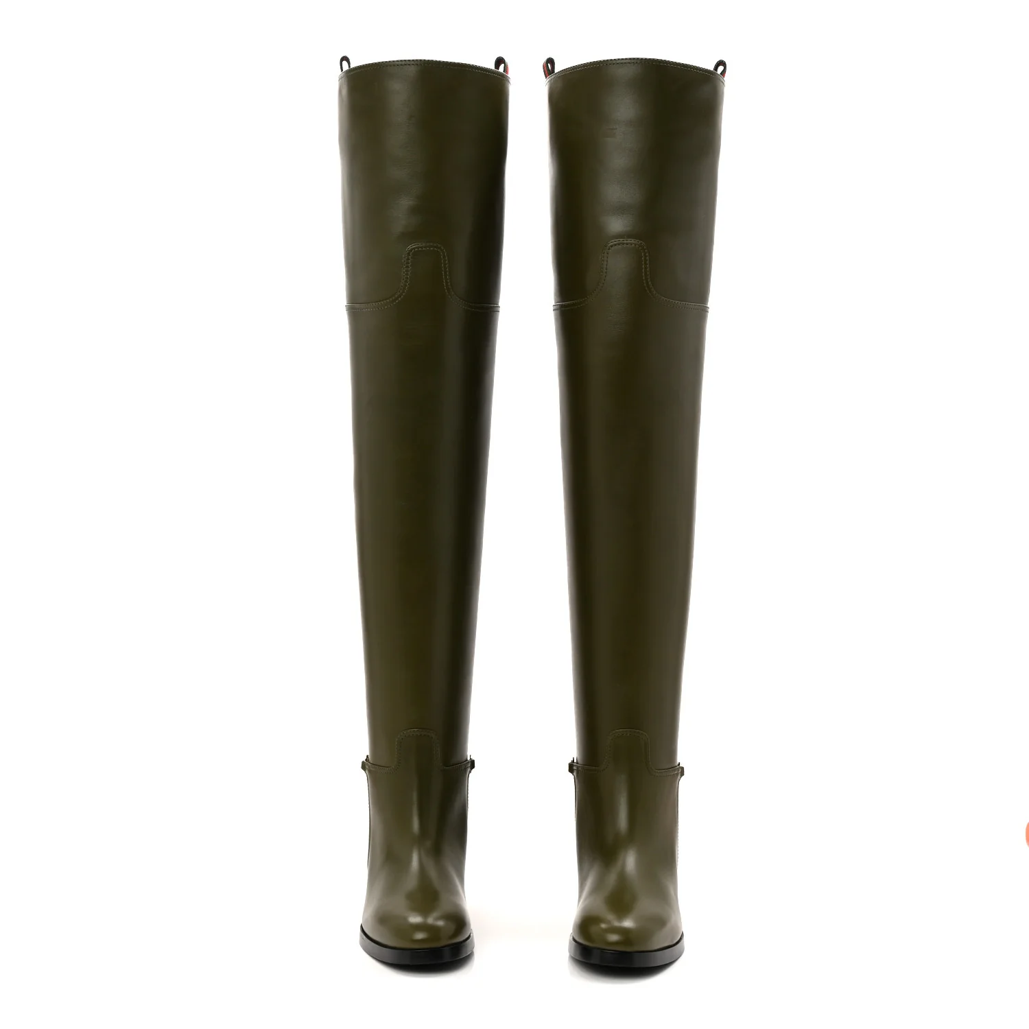 Marot Lux Slim Horsebit Over The Knee 38 Luscious Green