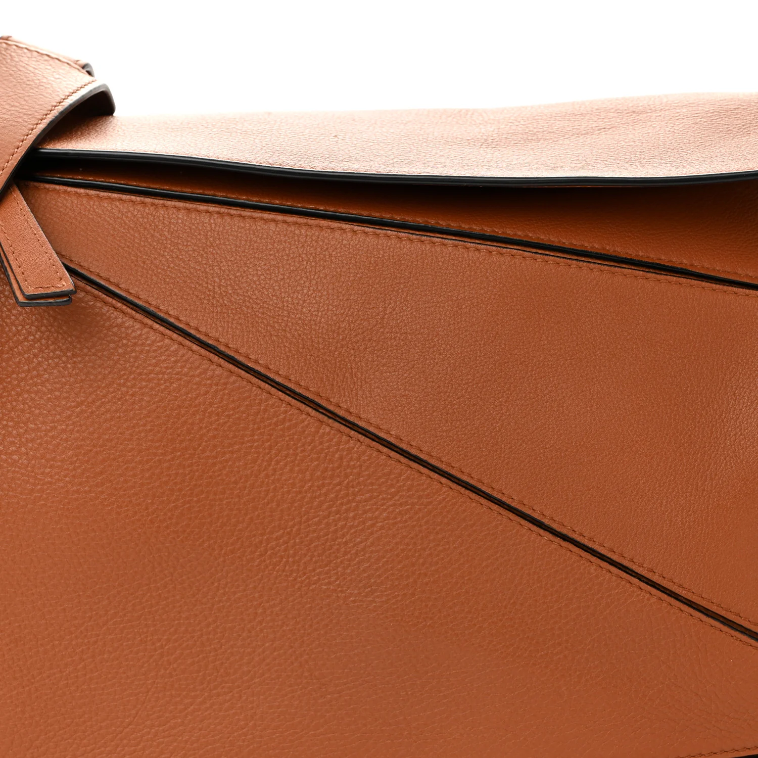 Calfskin Large Puzzle Bag Tan