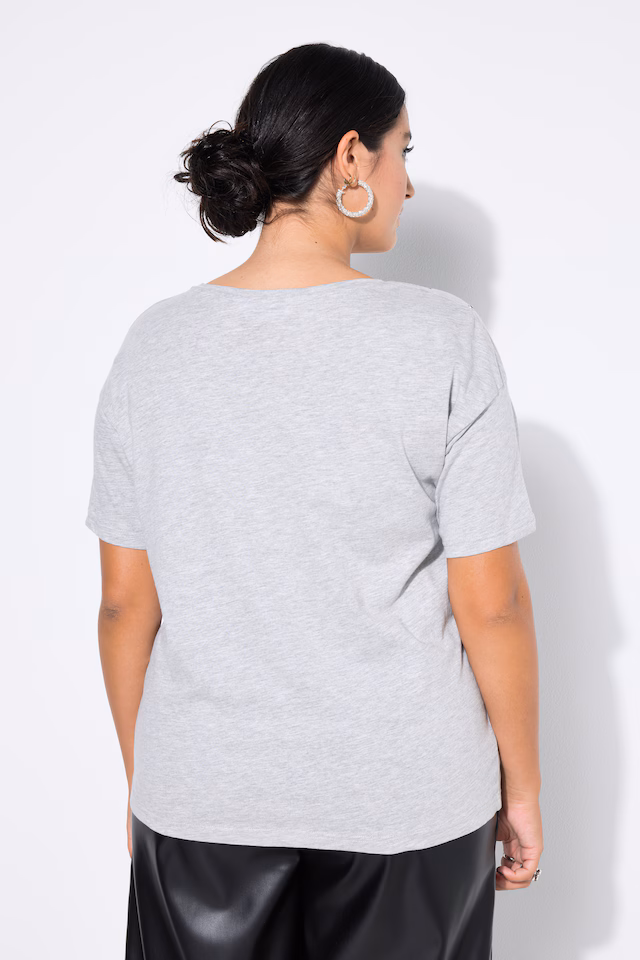 Metallic Studded Short Sleeve Tee