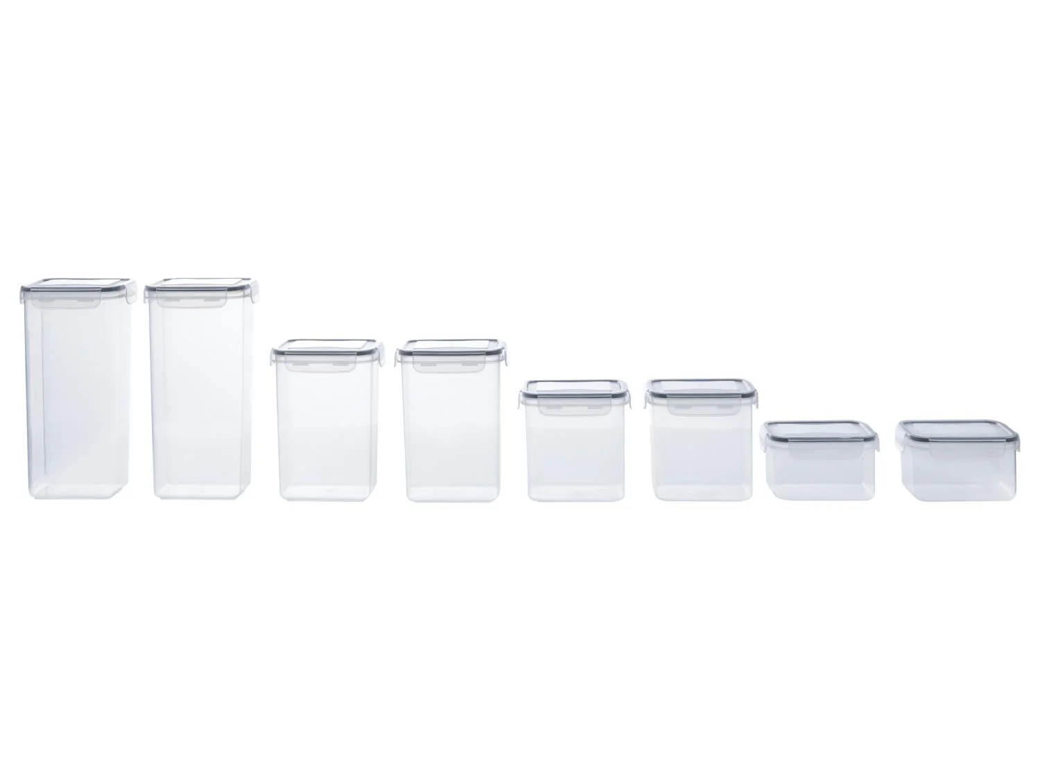 LIVARNO home Set de botes de conservation, 8 pices