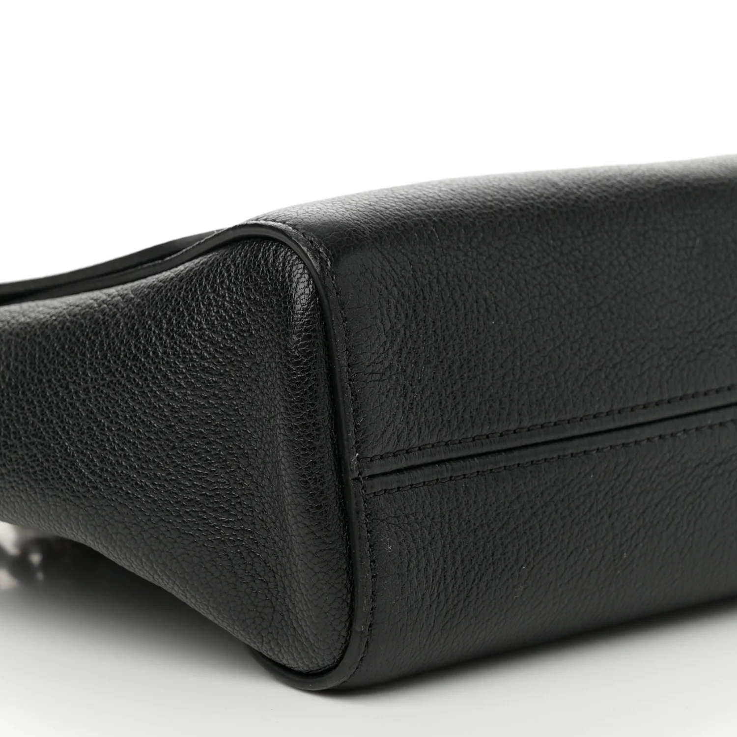 Glossy Goatskin Medium Lily Black