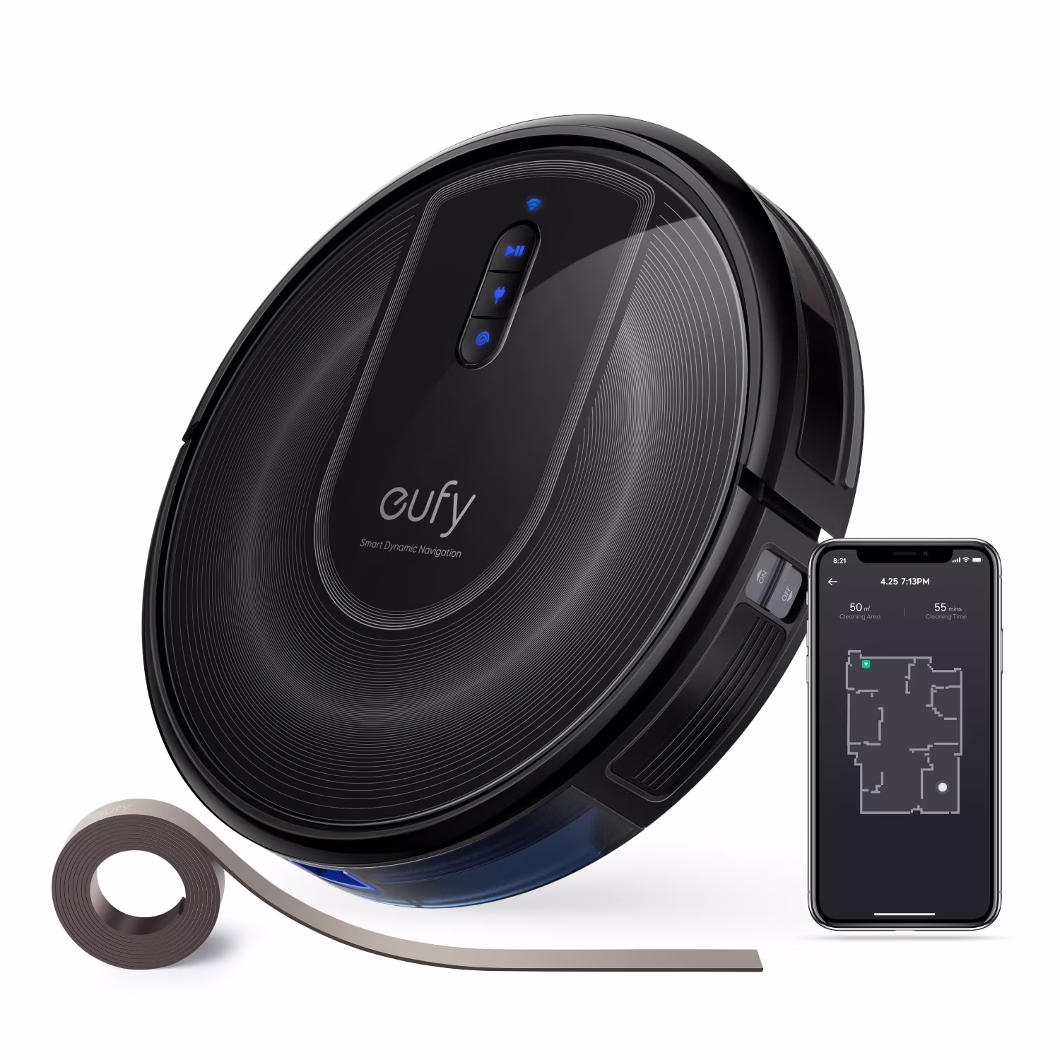 RoboVac G30 Verge, Robot Vacuum with Home Mapping, 2000Pa Suction, Wi-Fi, Boundary Strips