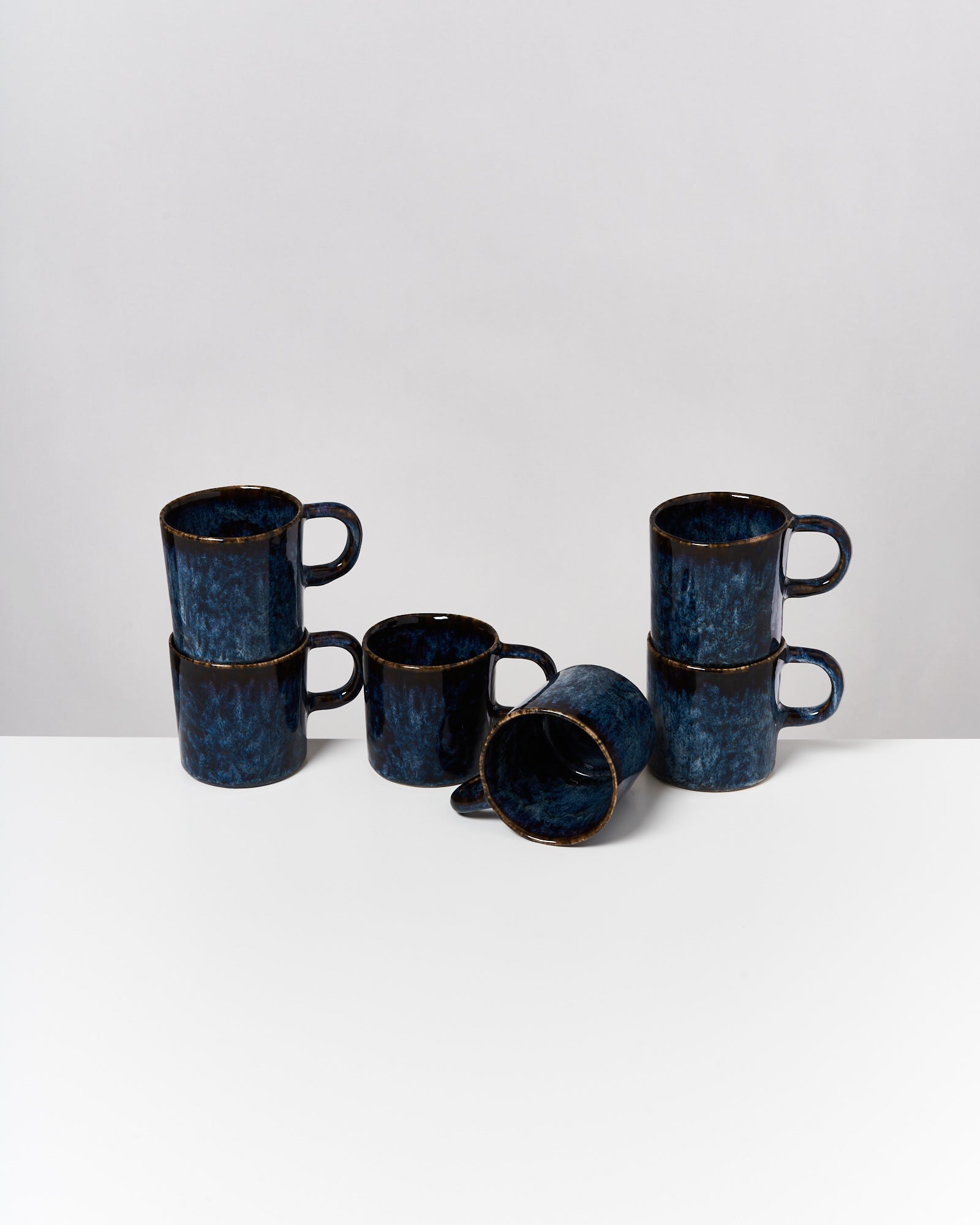 CORDOAMA - LARGE MUG CLASSIC DARK BLUE SET OF 6