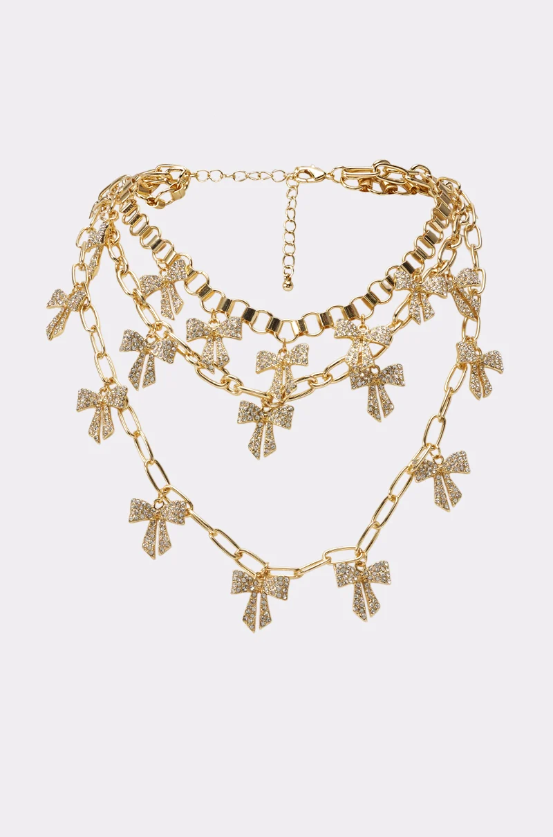 TIED IN A BOW NECKLACE - Akira Store