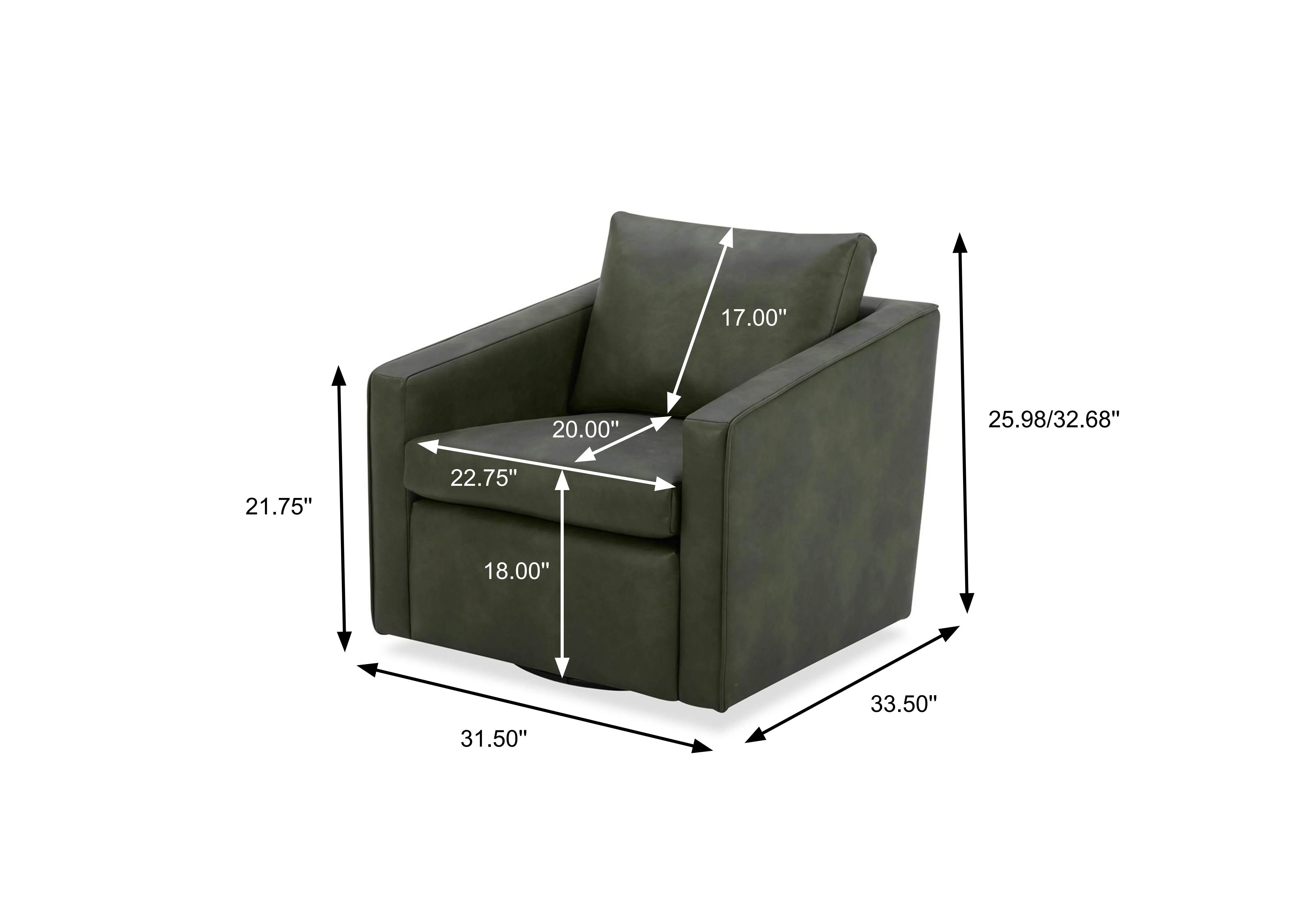 Better Homes & Gardens Steele Swivel Accent Chair, Camel Faux Leather