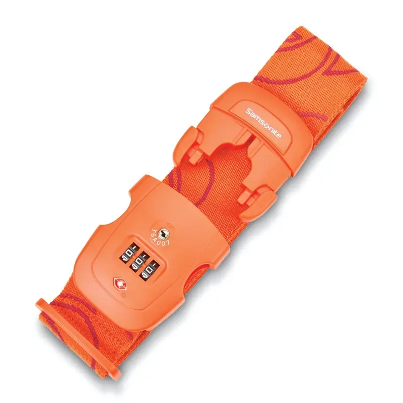 Orange Tiger 3 Dial Travel Sentry Combination Luggage Strap Luggage Accessories | 5937-VFUHN - SAMSONITE OUTLET