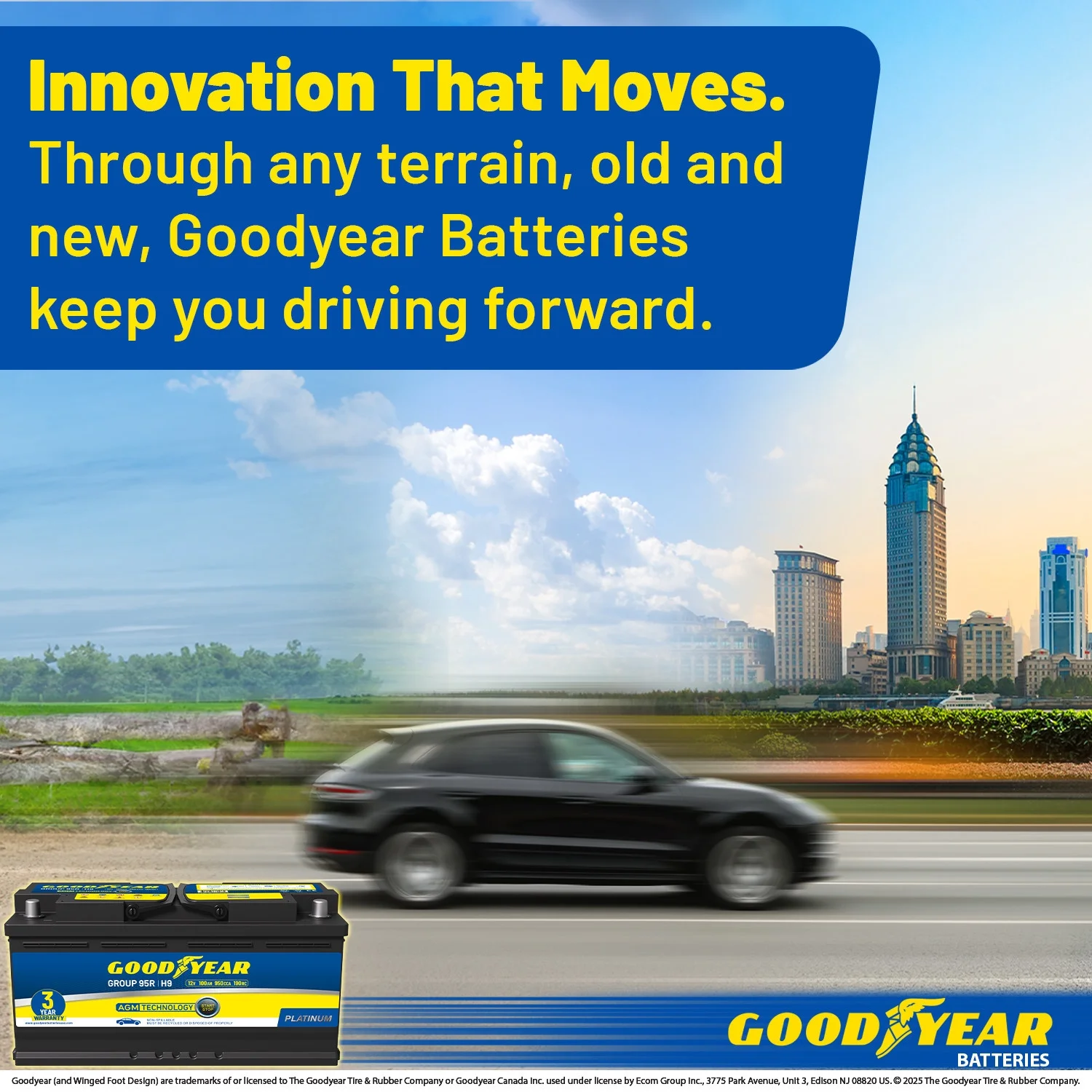 95R-H9-AGM BCI Group Size 95R 12V 100 AH, 190RC, 950 CCA Platinum series Rechargeable AGM Maintenance Free Automotive Battery - Image 6