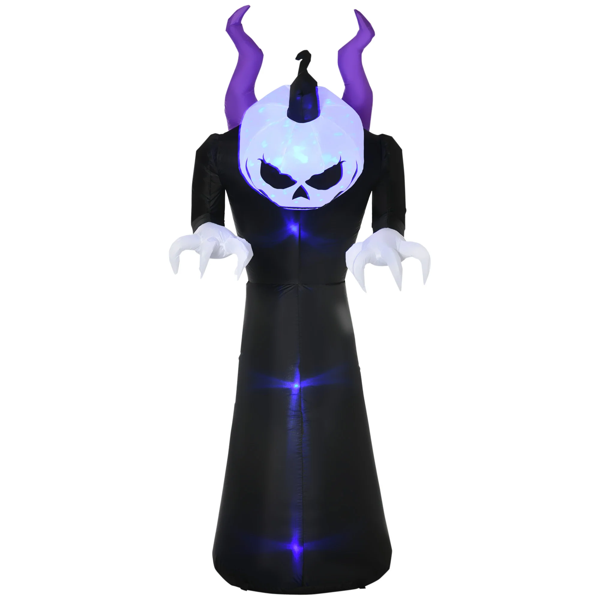 AECOJOY Halloween Inflatables Outdoor Decorations Pumpkin Reaper Decoration