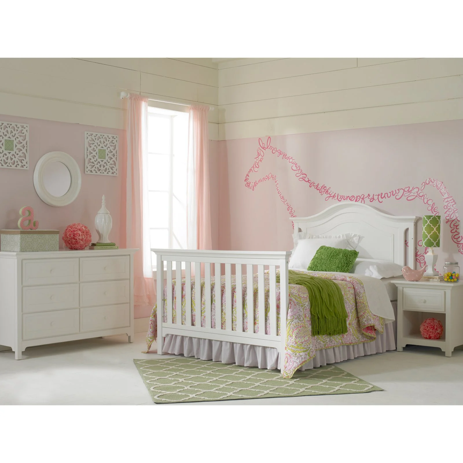 Catania 4-in-1 Convertible Crib(Snow White) - Image 10