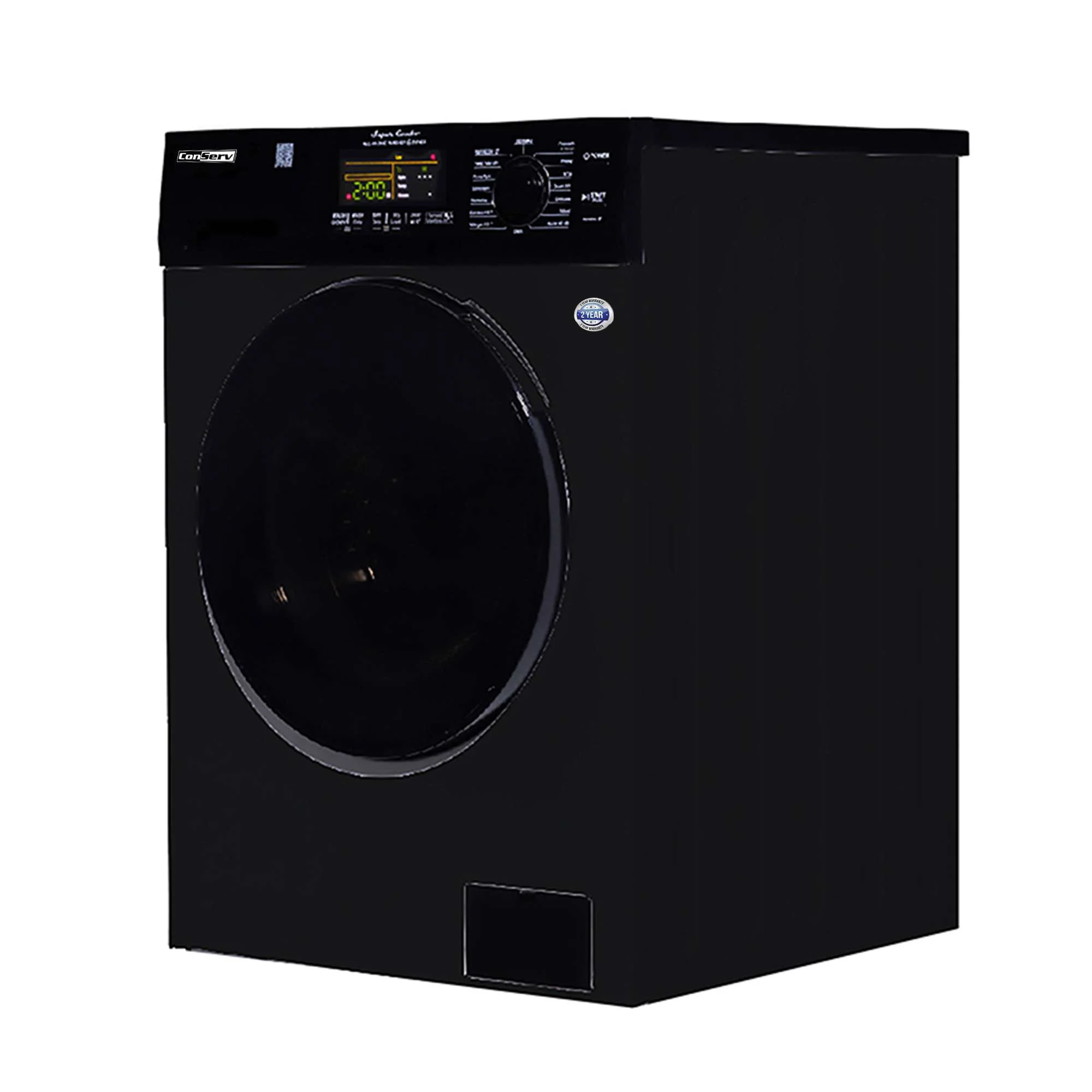 15 lbs Compact Combo Sani Washer Vented/Ventless Dryer with Pet Cycle in White(White) - Image 10