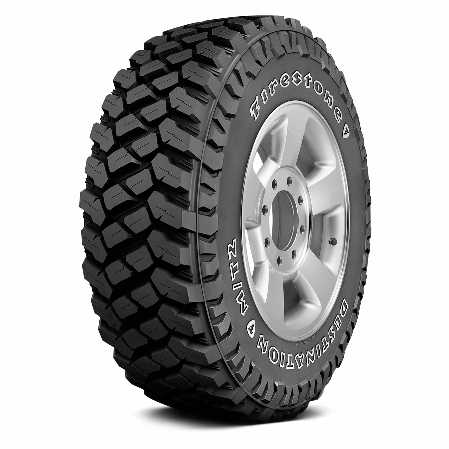 LT255/75R17 Firestone Destination M/T2 111Q LRC White Letter Tire