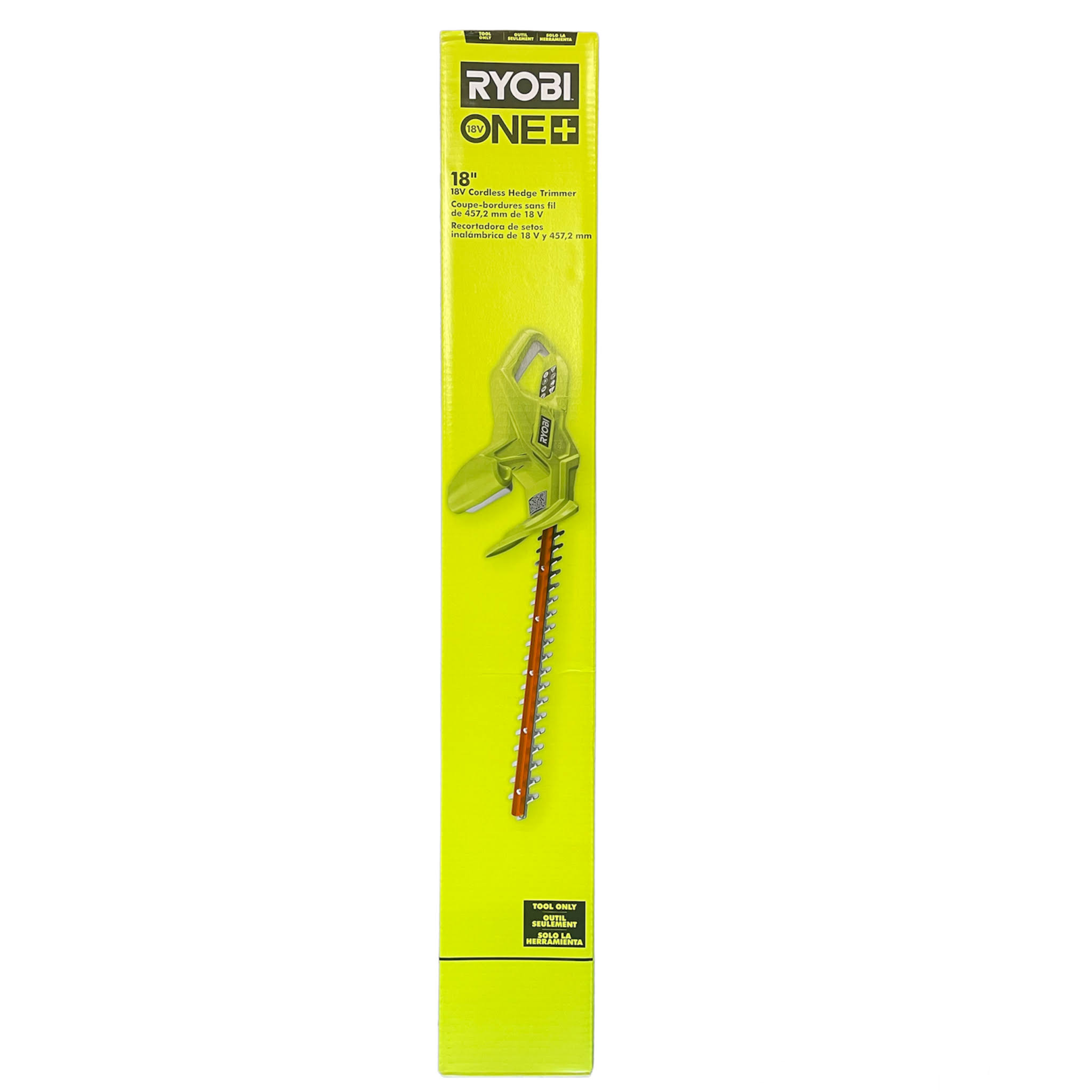 Ryobi P2607BTL One+ 18 in. 18-Volt Lithium-Ion Cordless Hedge Trimmer (Tool-Only)
