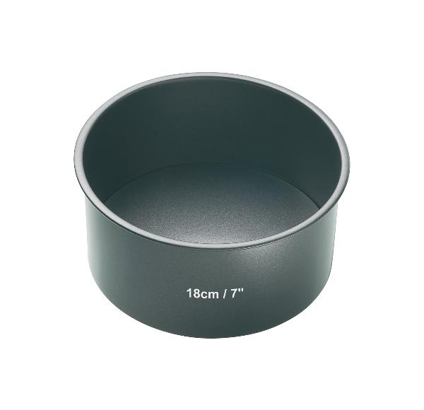 Bakeform med avtakbar bunn 18 cm nonstick grå