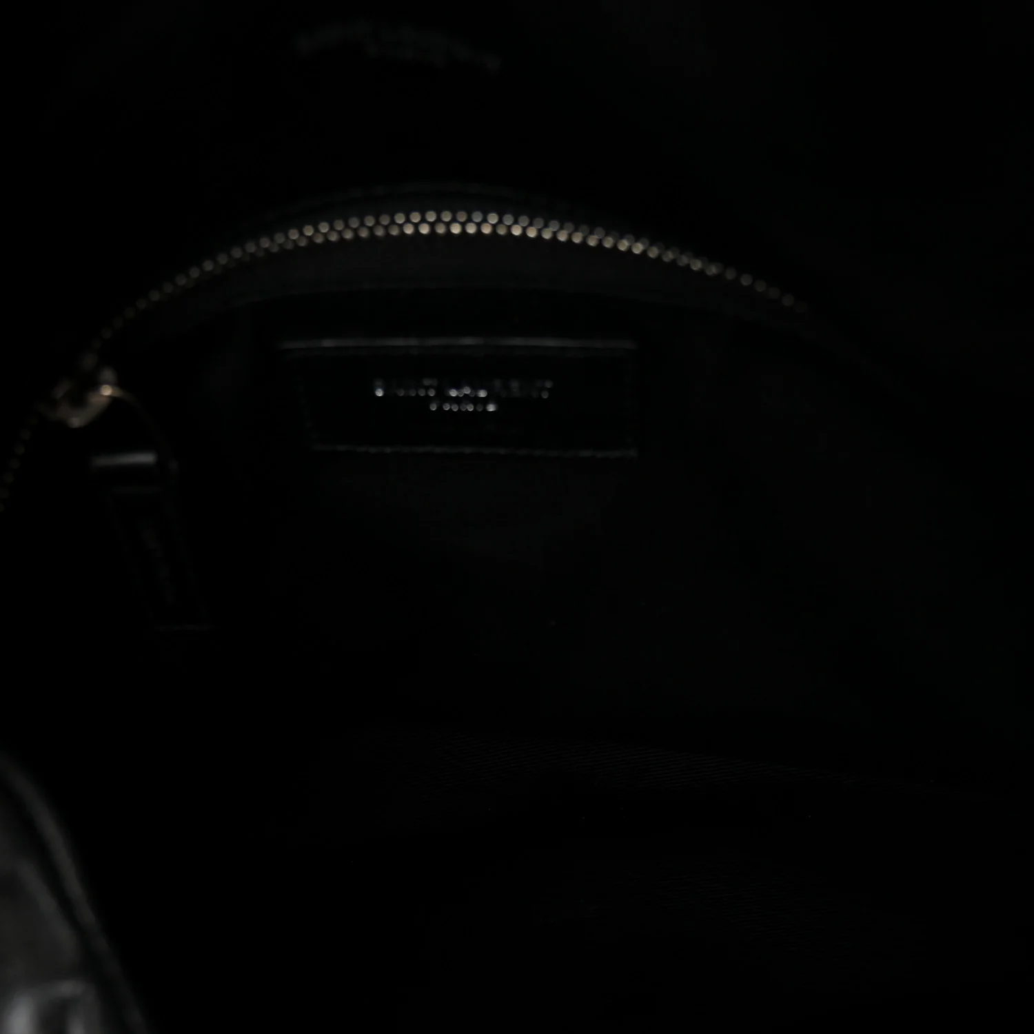 Lambskin Quilted Small Loulou Puffer Monogram Chain Satchel Black