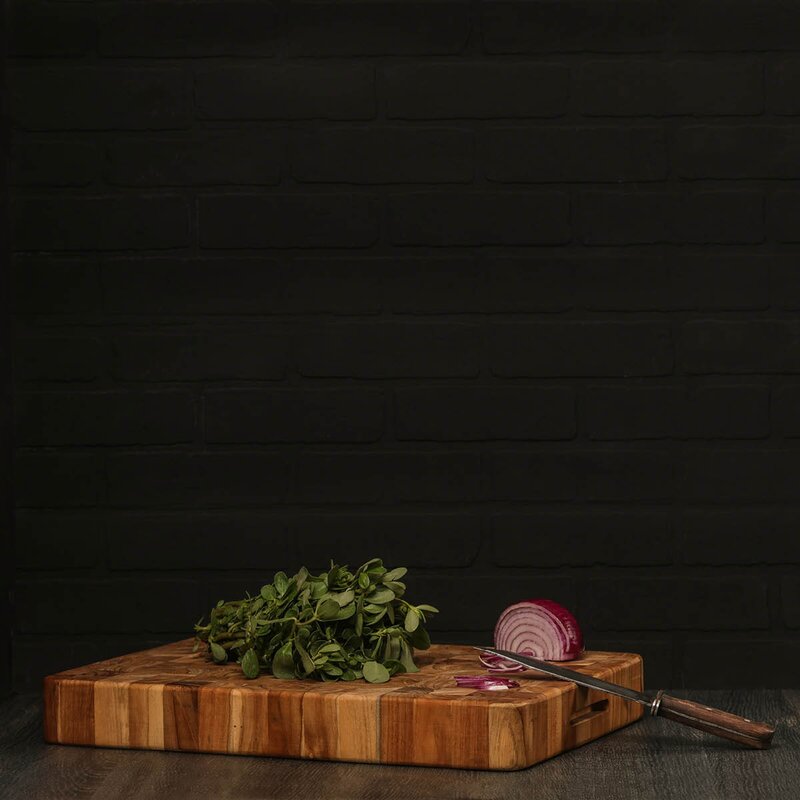 Butcher Block skjære- og serveringsbrett 42x30,5 cm teak