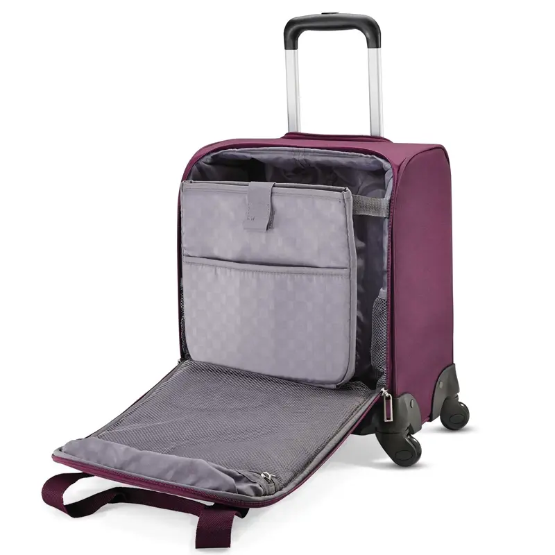 Light Beige / Grey Spinner Underseater with USB Port Underseat Luggage | 7586-TWOGL - SAMSONITE OUTLET