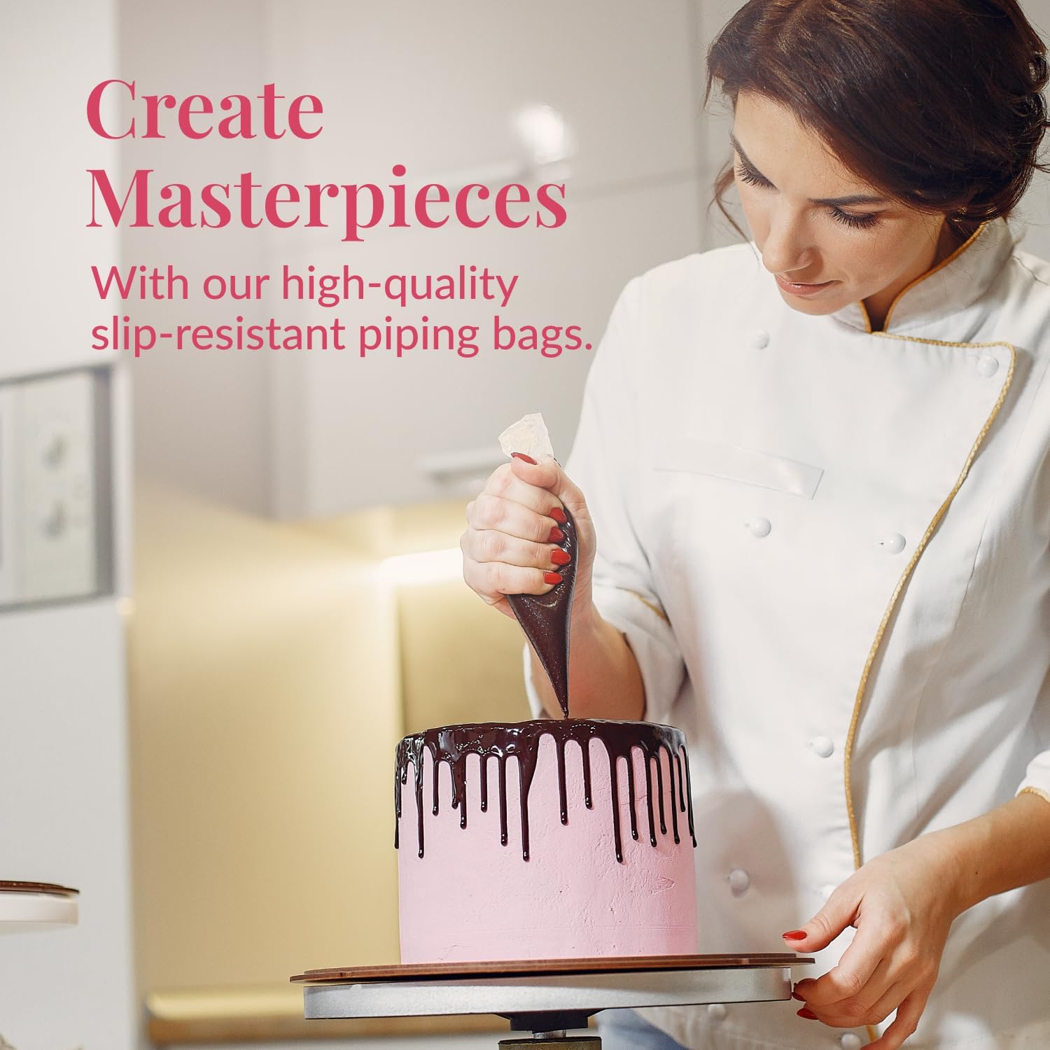 Anti-Burst Piping Bags 12 Inch - Prestee Tipless Icing Bags - Durable Frosting Piping Bag Tools - Pastry and Cookie Decorating Supplies