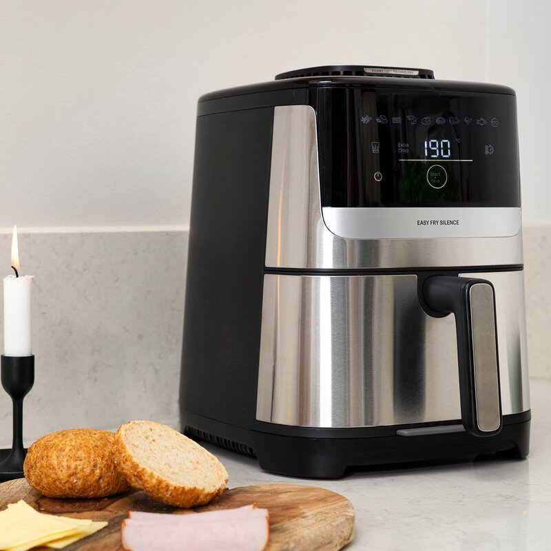 Easy Fry Silence airfryer 5 L rustfritt stål