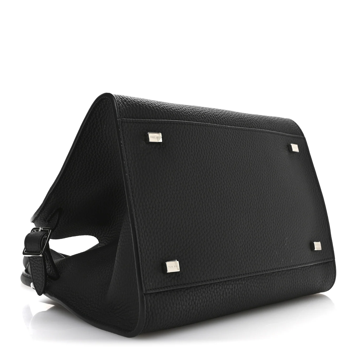 Grained Calfskin Soft Margaux 10 Bag Black