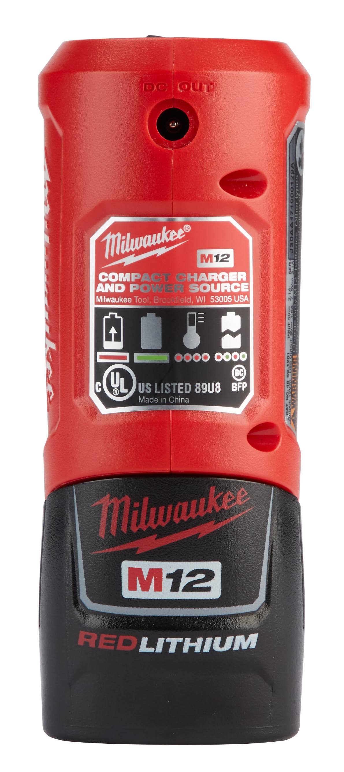 Milwaukee 48-59-1201 M12 Charger and Portable Power Source