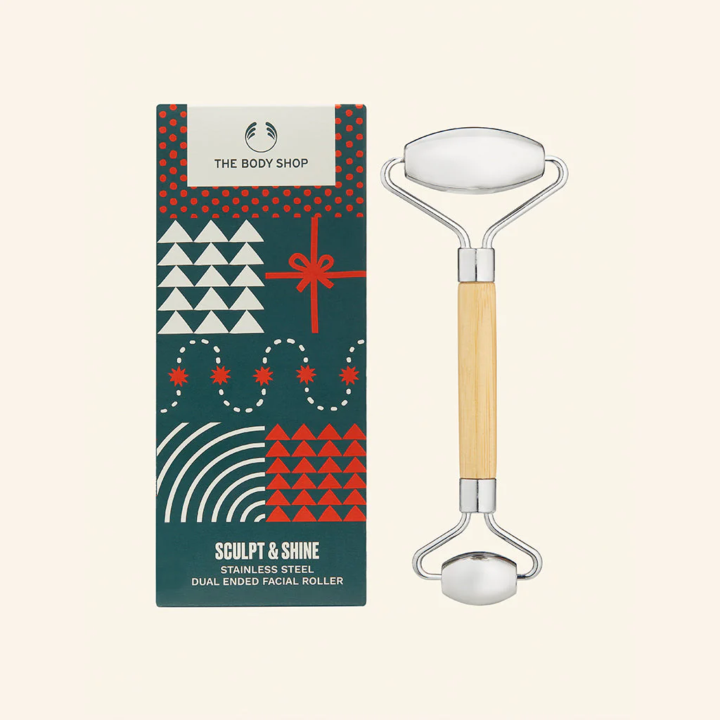Sculpt & Shine Stainless Steel Dual Ended Facial Roller