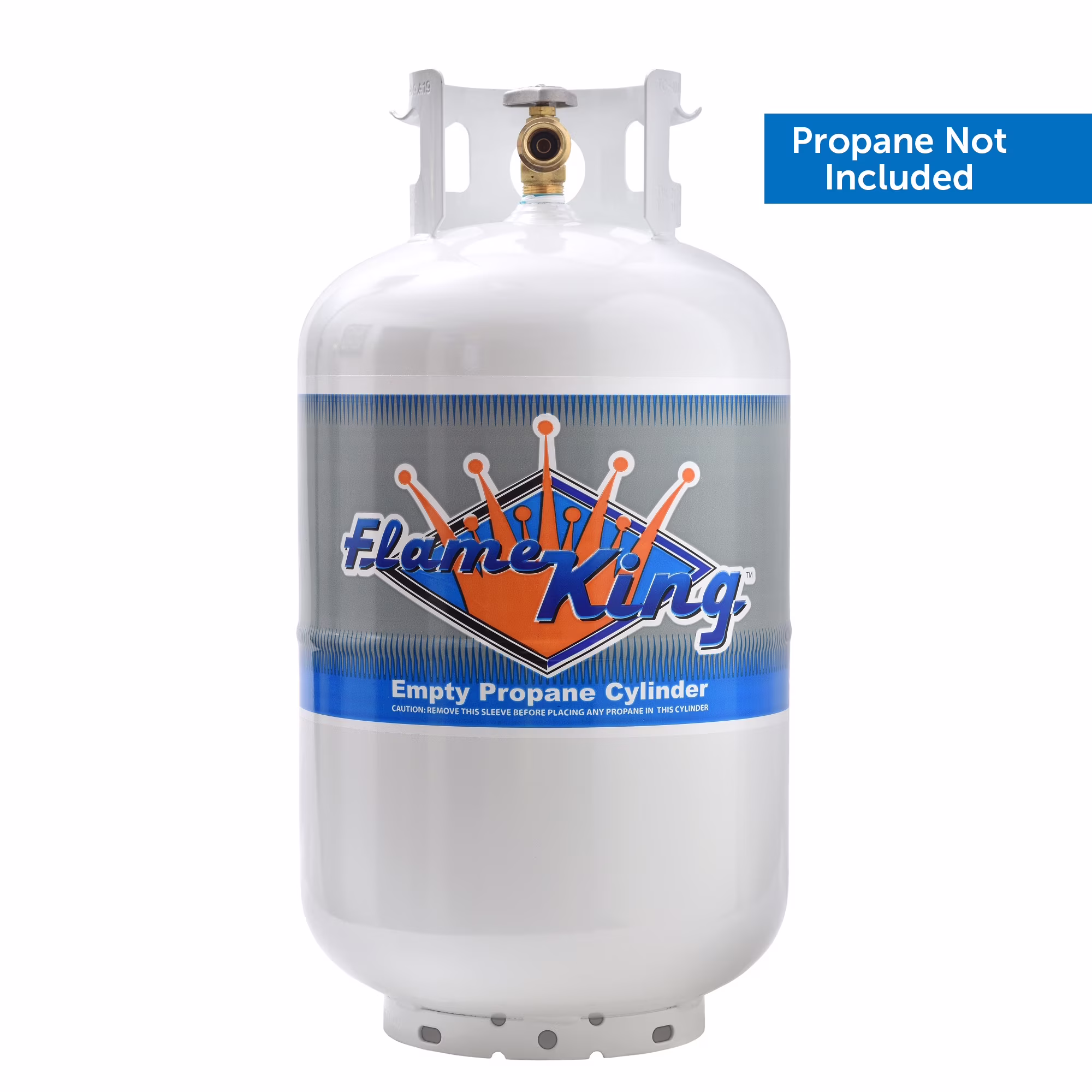 30 lb. Propane Tank with Type 1 Overfill Protection Device Valve (Ships Empty)