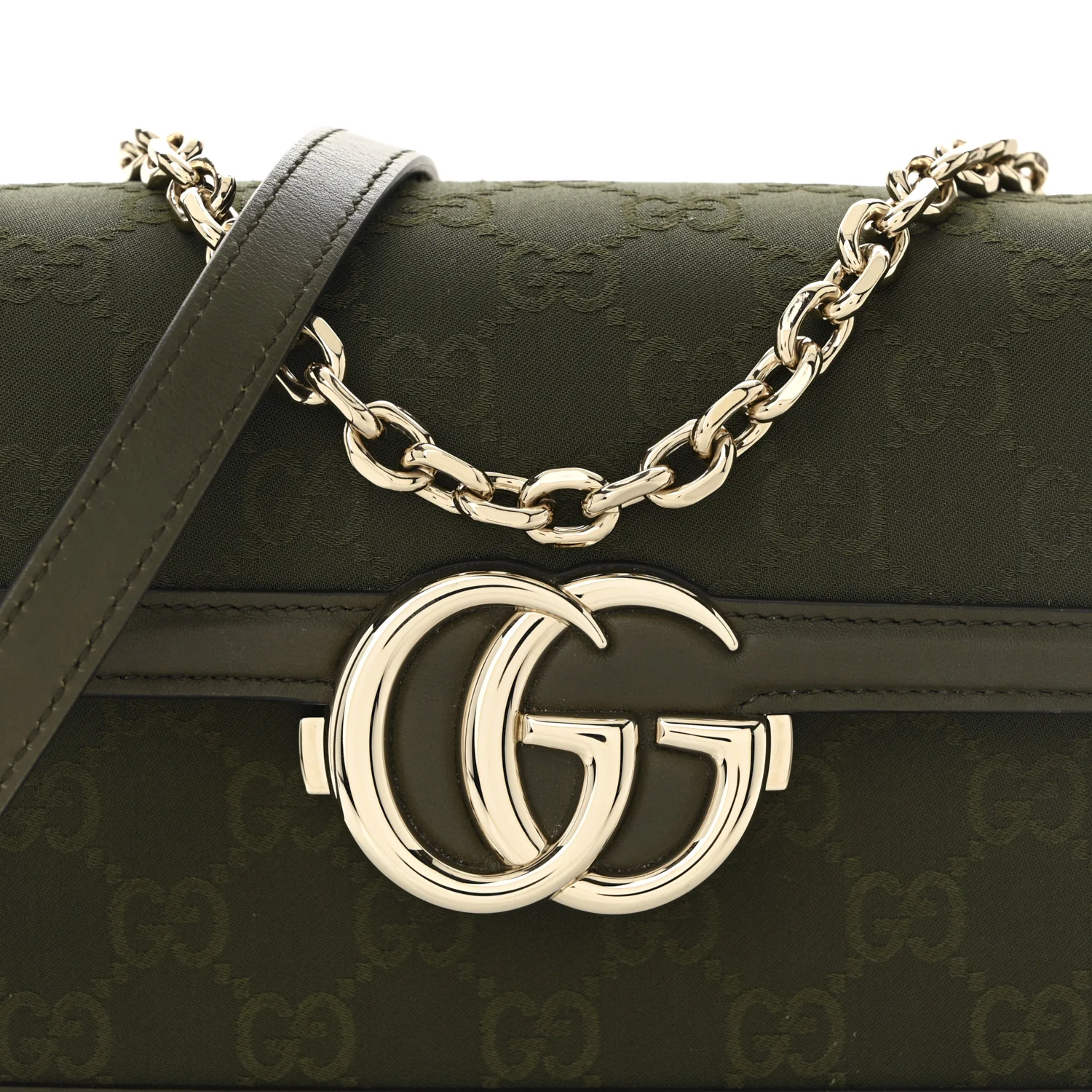 Monogram Small Gucci Go Shoulder Bag Luscious Green