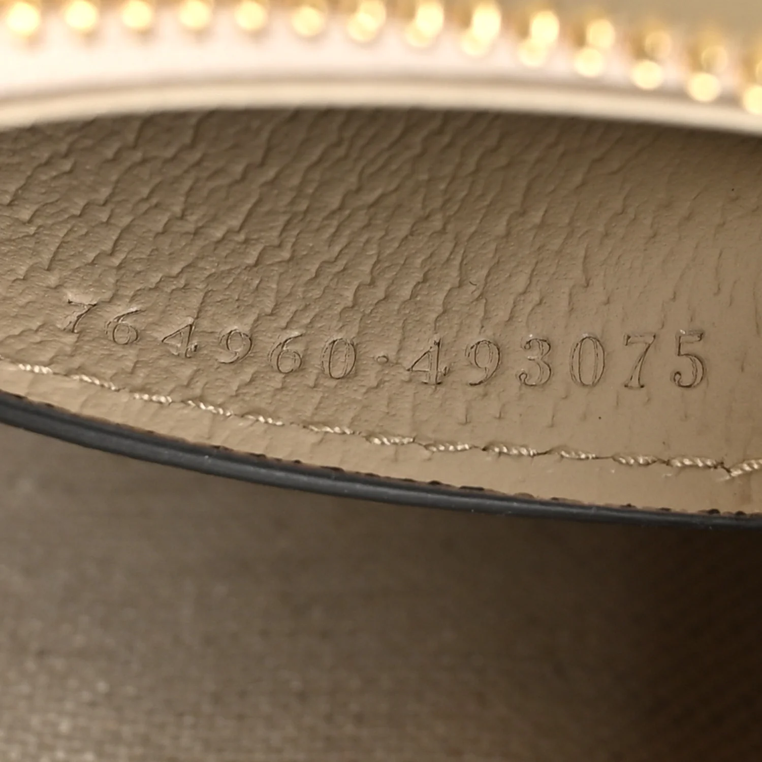 GG Supreme Monogram Textured Dollar Calfskin Web Mini Ophidia GG Handbag Beige Mystic White Oatmeal