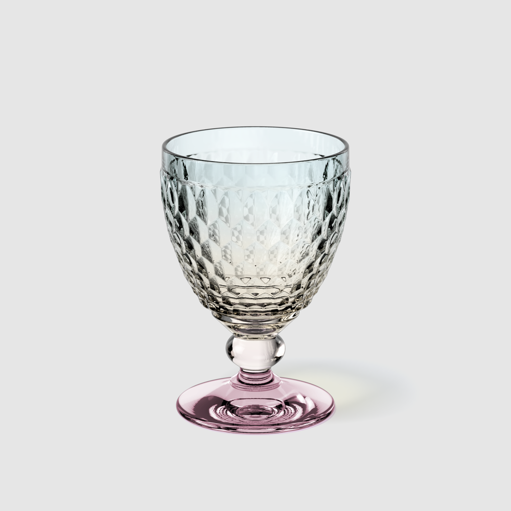 Boston Red wine glass - Multi-colored, 6.8 oz, crystal glass