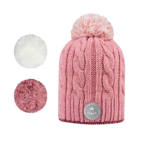 Bonnet Milky Rose Lurex