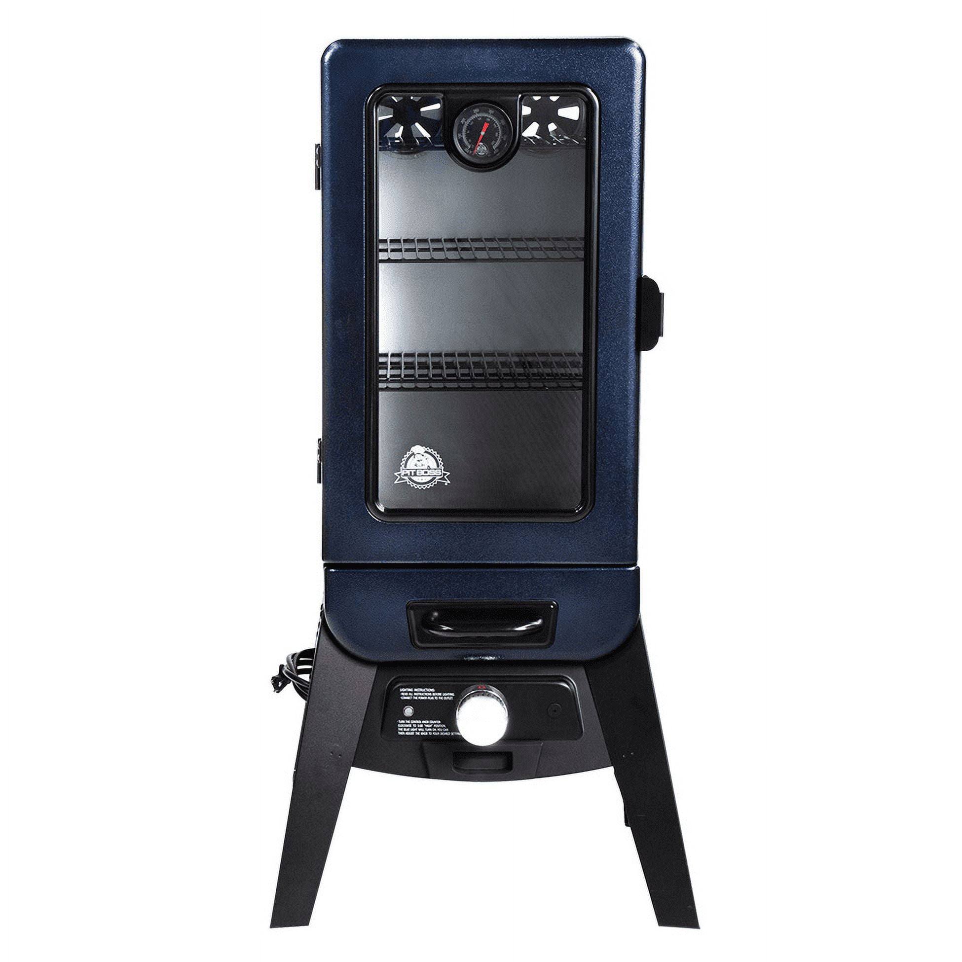Pit Boss PBV3A1 Analog Electric Vertical 3 Series Smoker - Blue Hammertone