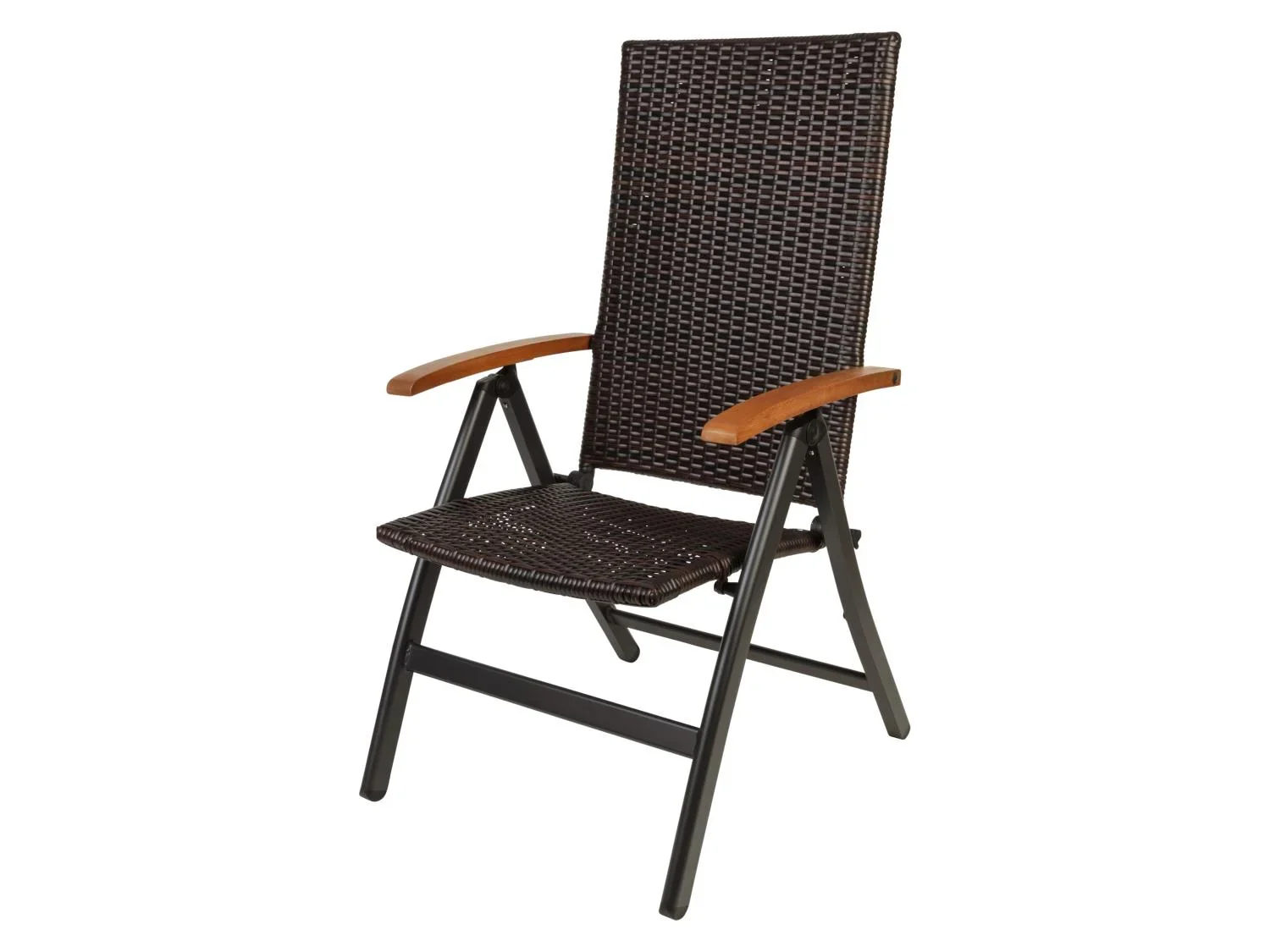 LIVARNO Table de jardin + Lot de 6 fauteuils pliants tresss Valencia