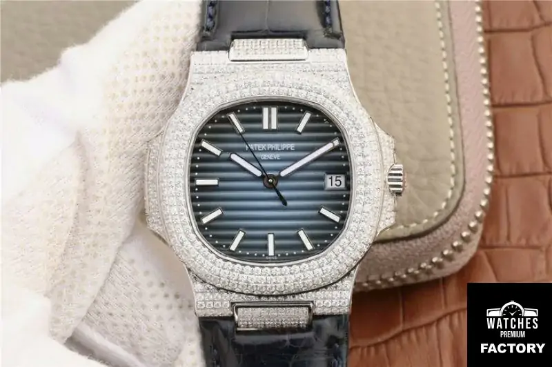 Patek Philippe Nautilus Jumbo 5719 / 1G-001 KM Factory Blue Dial