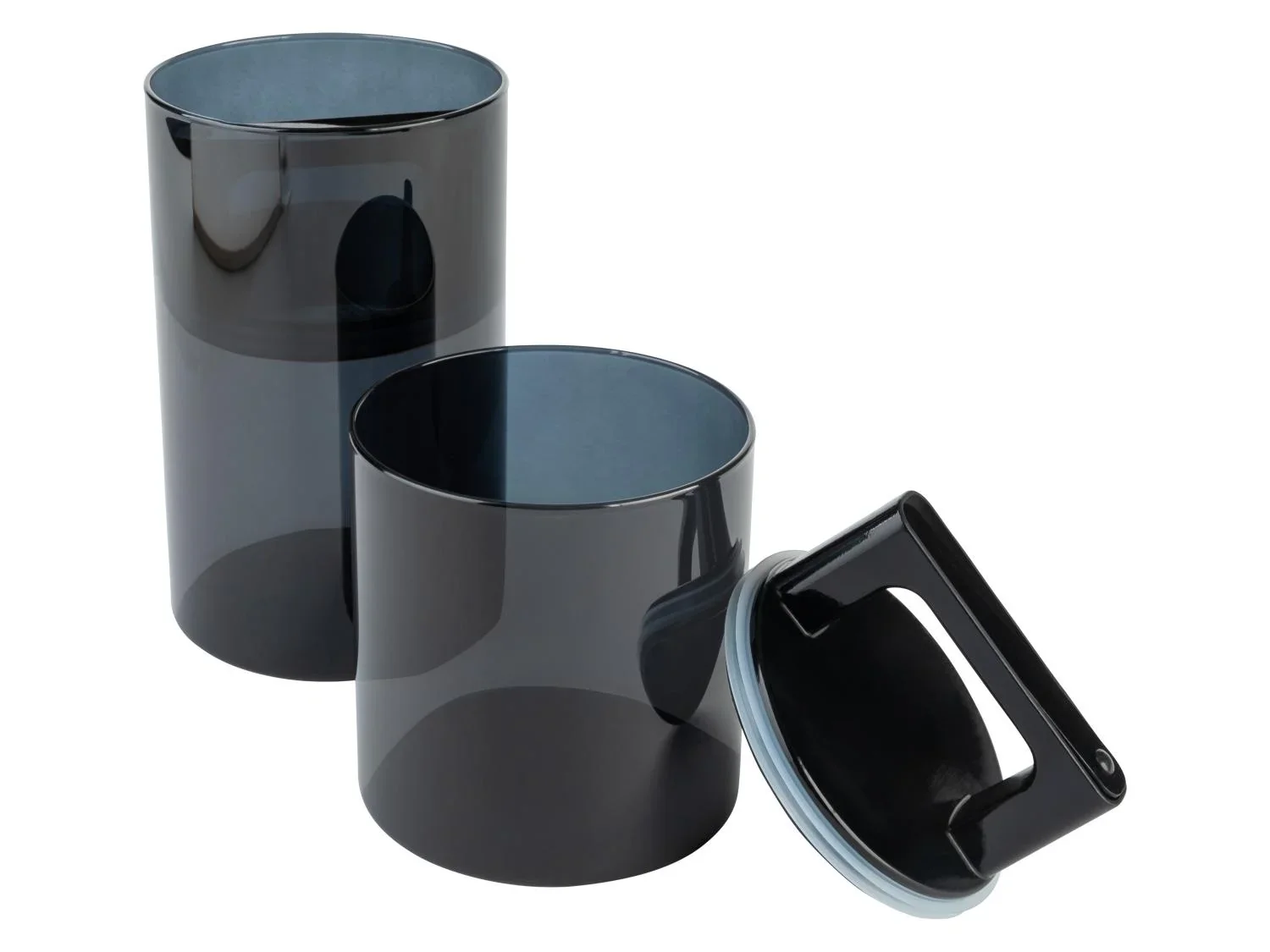 LIVARNO home Lot de 2 bocaux avec couvercles hermtiques