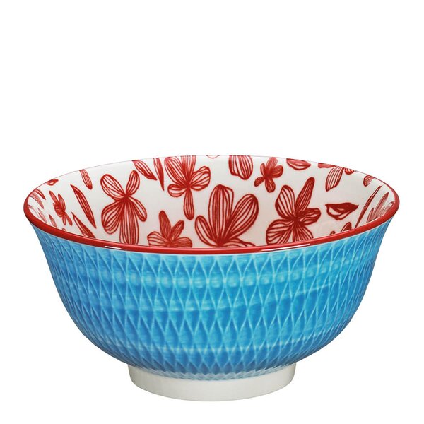 AMICI skål 85 cl 18 cm rombe blå