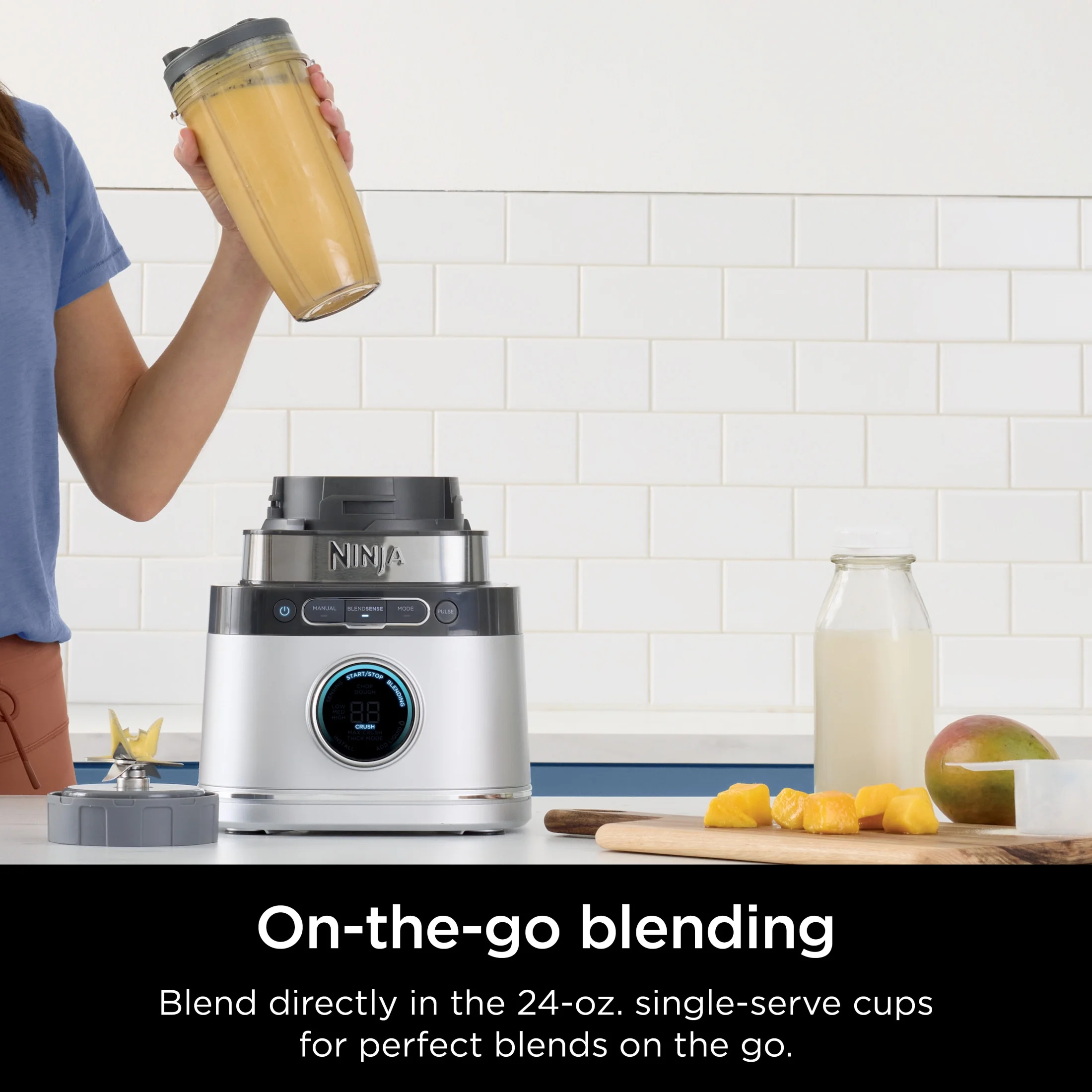 Detect Kitchen System Power Blender + Processor with Blend Sense Technology, Silver, TB400(Platinum) - Image 9