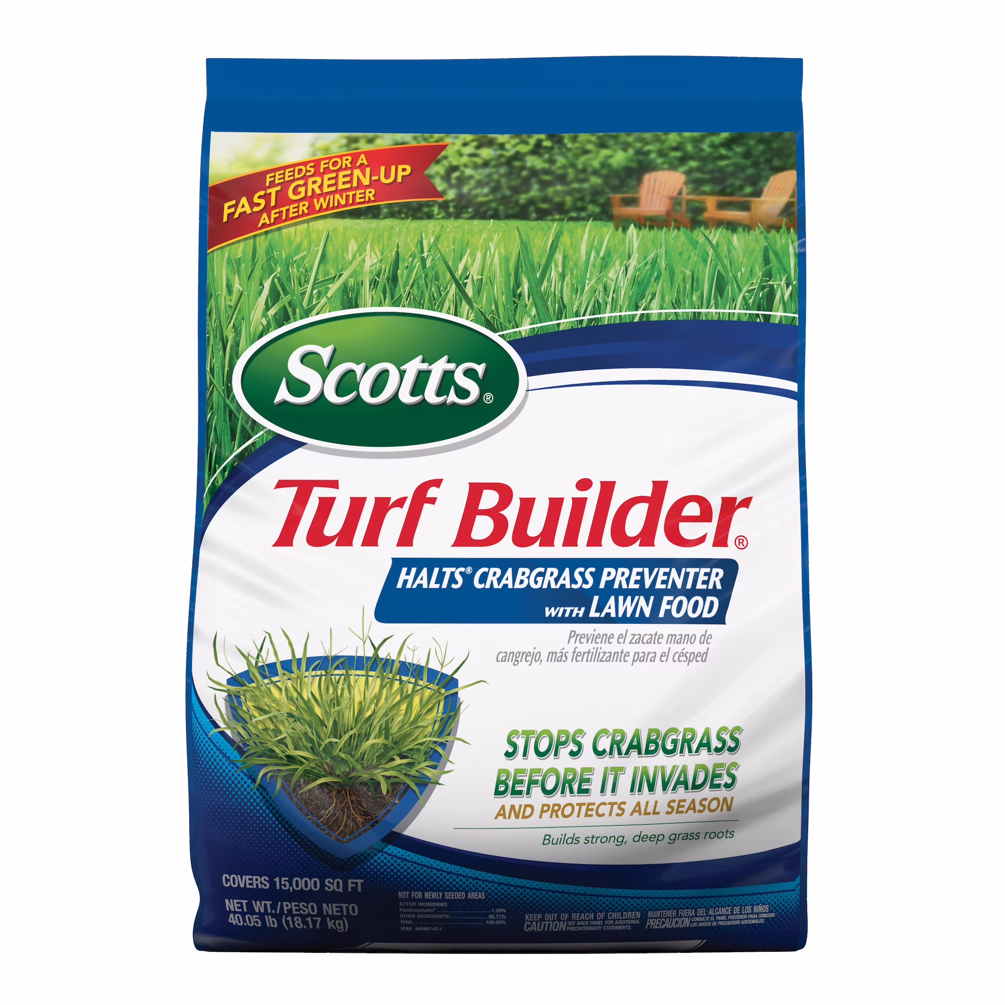Turf Builder Halts Crabgrass Preventer with Lawn Food, 40.05 lb.