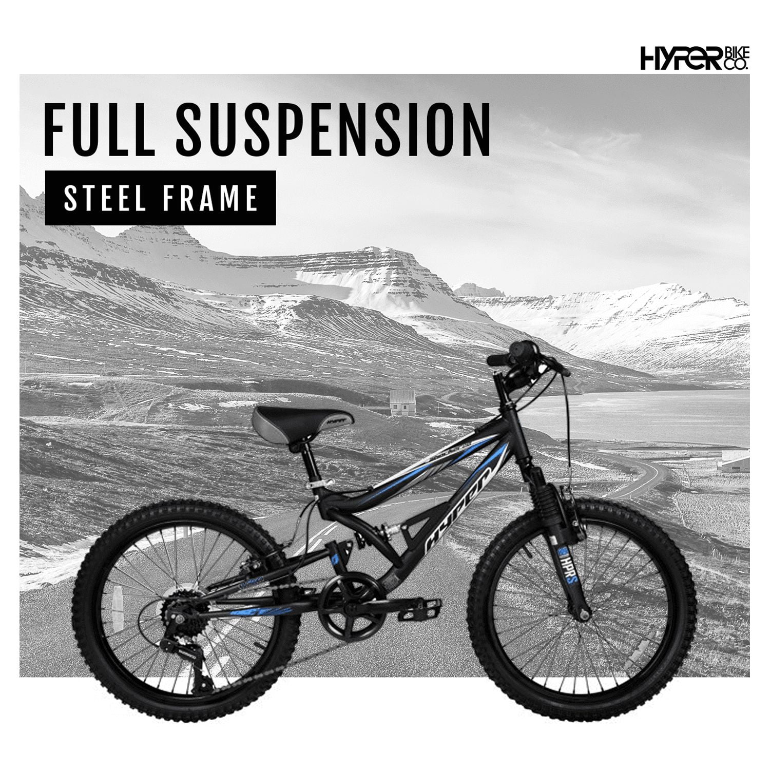 20" Boys Shocker Mountain Bike, Kids, Black, Recommended Age Group 8 to 13 Years Old Image 3