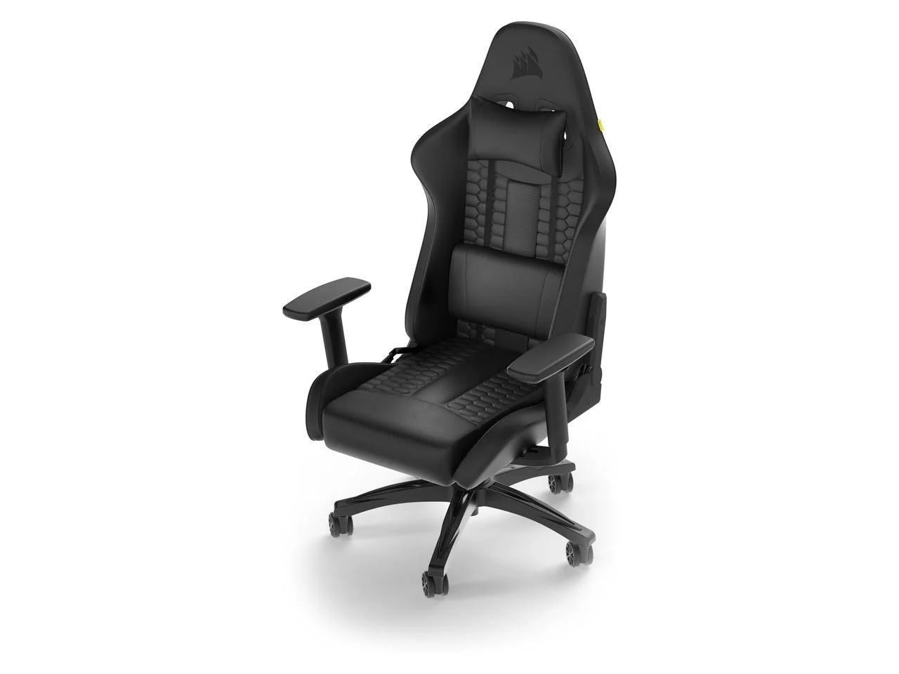 TC100 RELAXED Gaming Chair (Leatherette Black) - Image 3