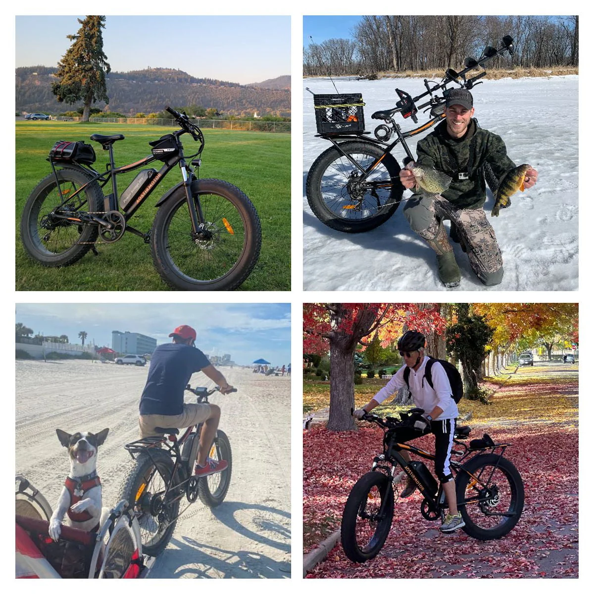Electric Mountain Bike, 48V 13AH Removable Lithium Battery 750W Ebike with Rack, 26" 4.0 inch Fat Tire Bike, Electric Bicycle for Adults(Black) - Image 5