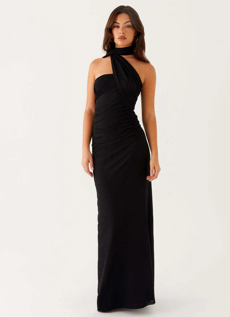 Robe longue fleurie d'été pour femme