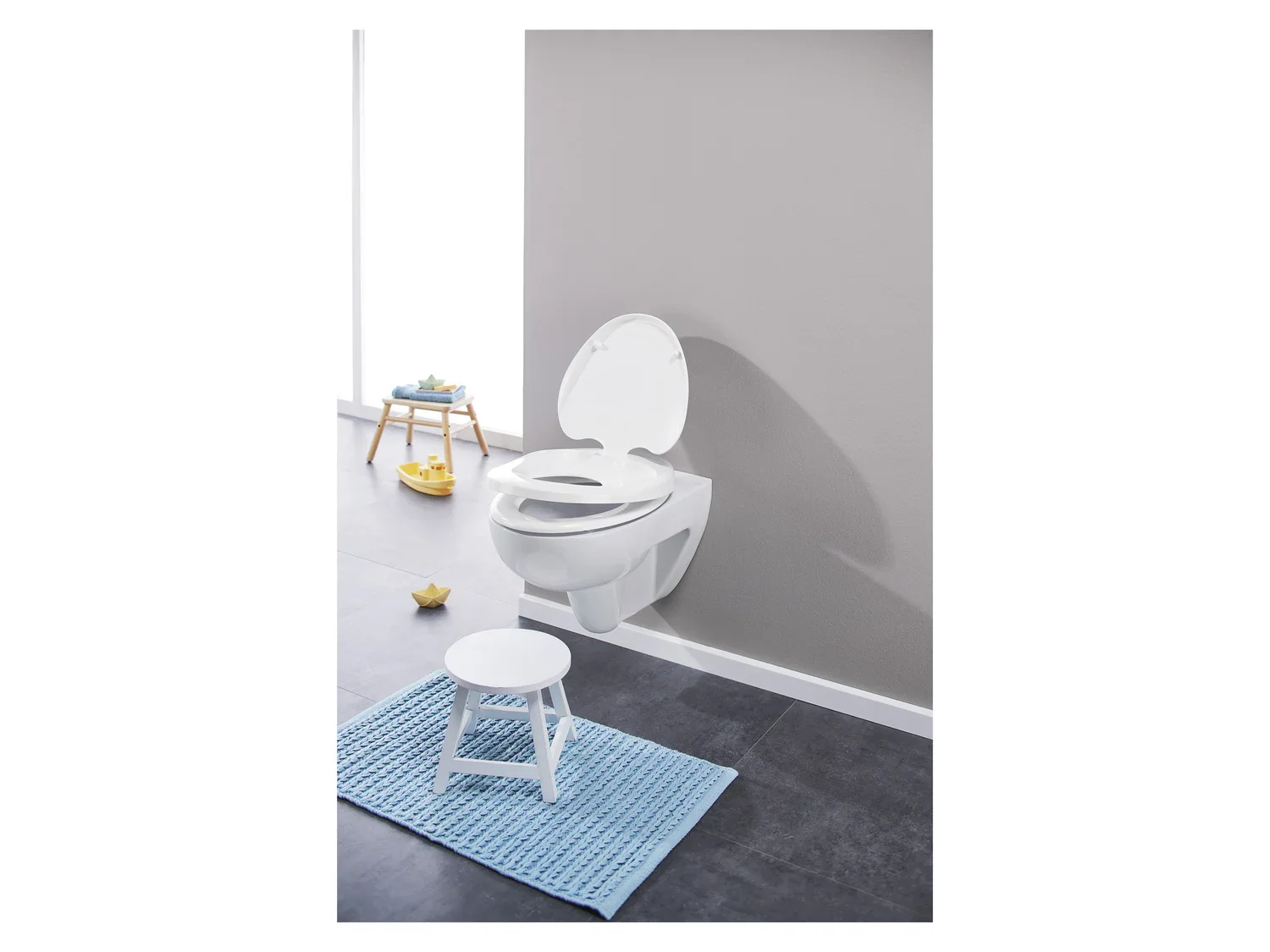 LIVARNO home Abattant WC 2 en 1, avec fermeture en douceur