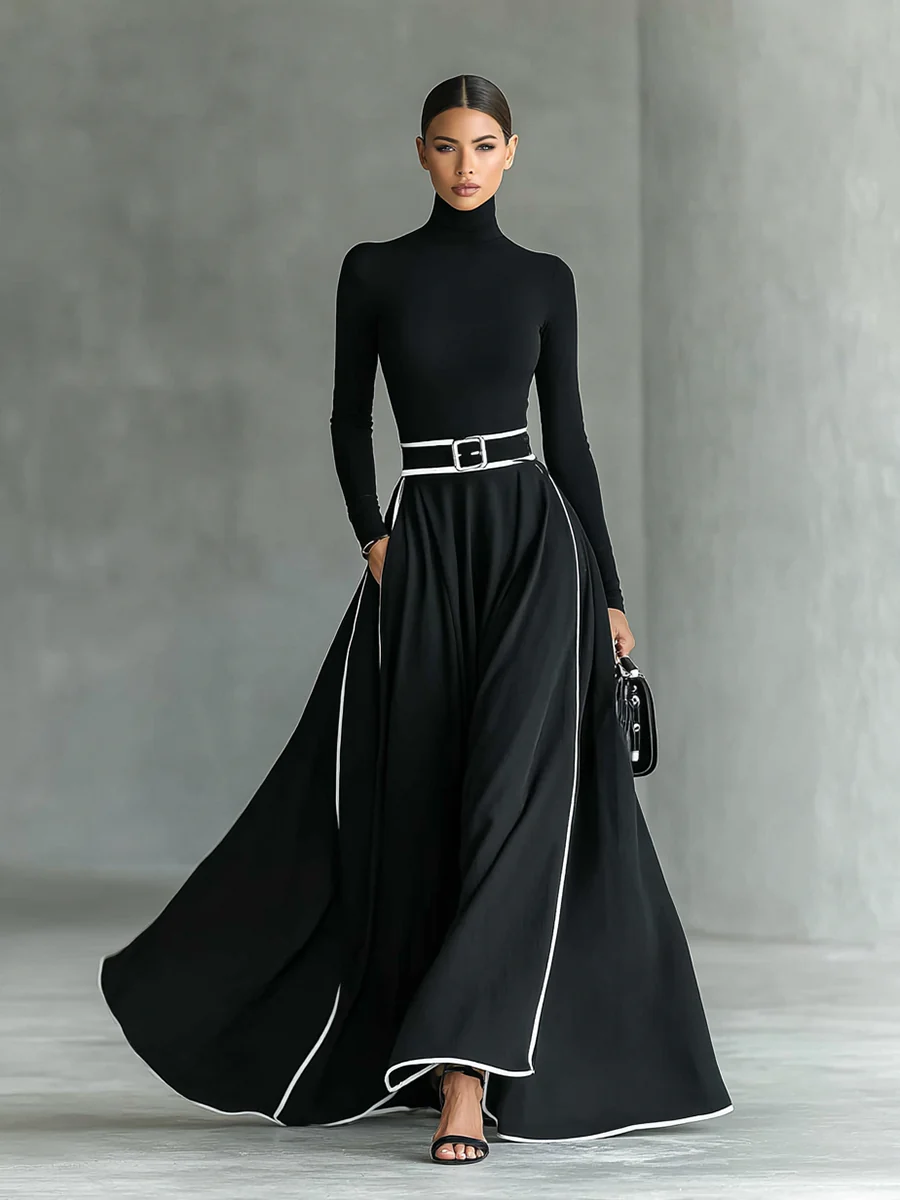 Ginevra | Robe Maxi Noire
