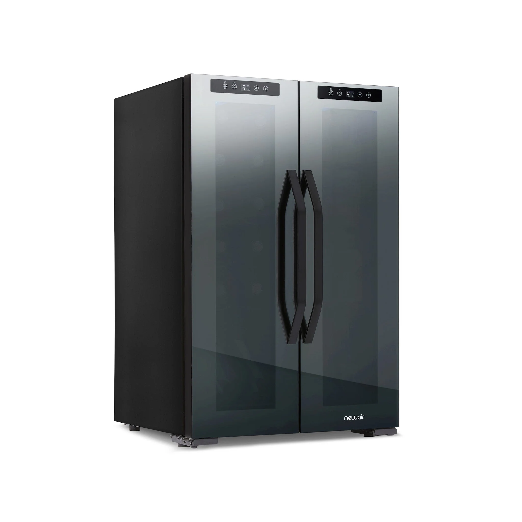 Newair 39-Can, 12-Bottle Freestanding Dual Zone Beverage Fridge -20