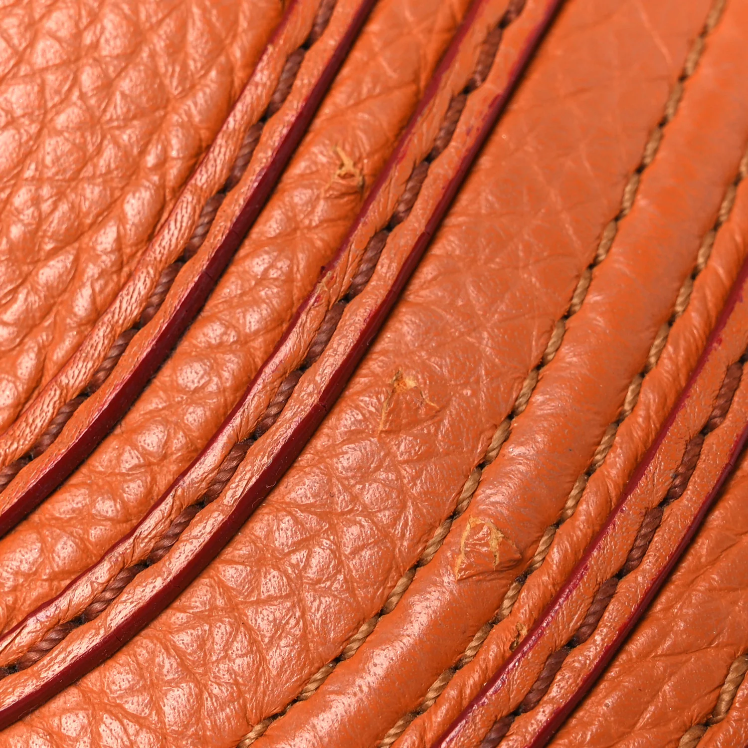 Grained Calfskin Small Marcie Saddle Bag Wood Rose